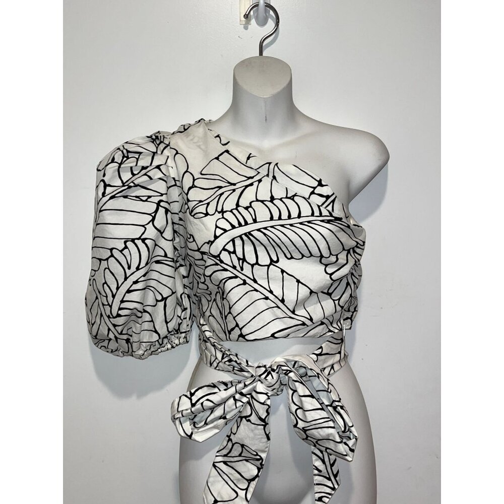 Fe Noel X Target Sketch Palm Leaf Print Wrap Tie … - image 3